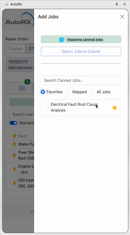 viewing all canned jobs